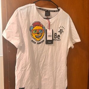 White Graphic Short Sleeve Tee